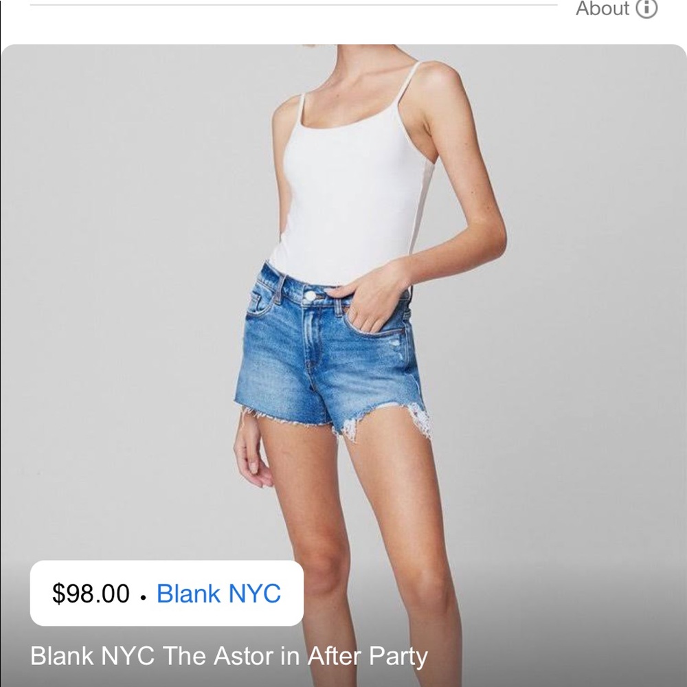Blank NYC The Astor Denim Jean Shorts After Party